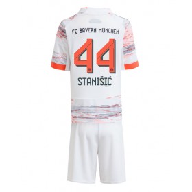 Dětské fotbalový komplet Bayern Munich Josip Stanisic #44 Venkovní košile 2025-26 Krátkým Rukávem